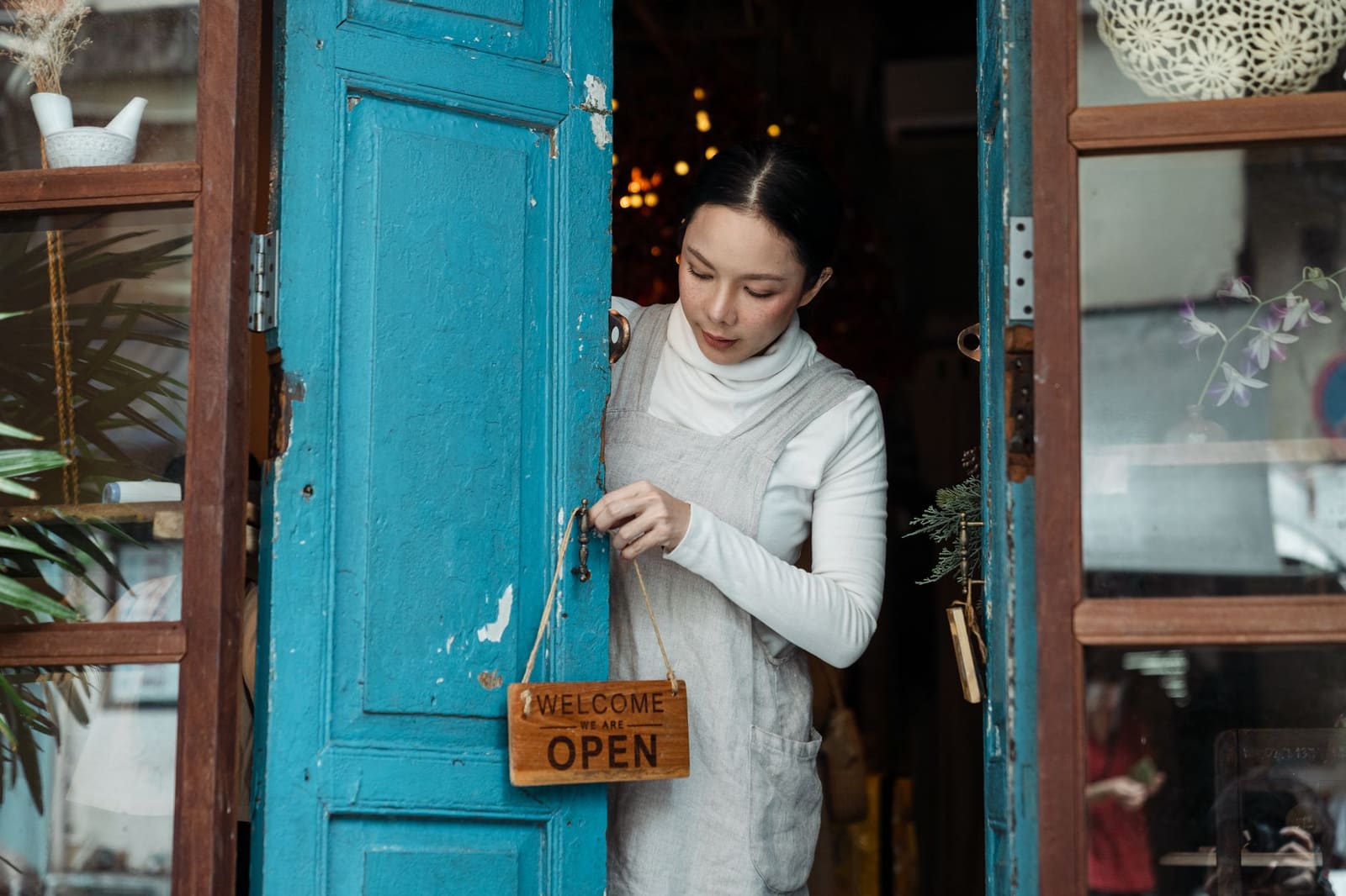 Small business retail shop owner